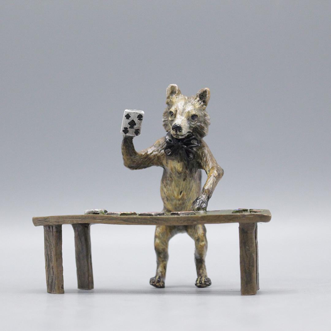 after Bergman Austrian Bronze Fox Playing Cards (1 of 8)
