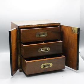 Continental English Burl Wood Fitted Drawers Box. (1 of 10)