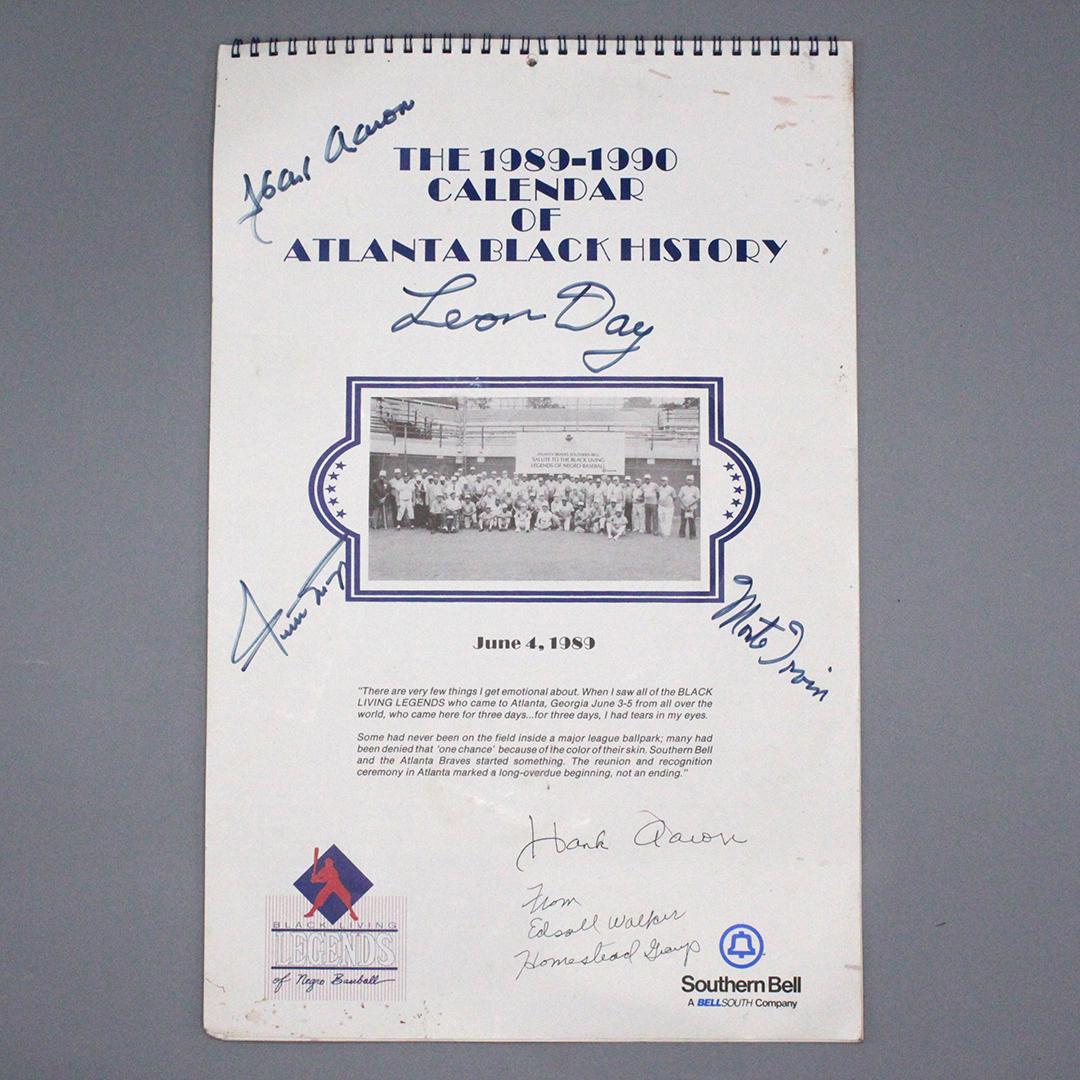 Atlanta Black History Calendar with 5 Autographs (1 of 12)