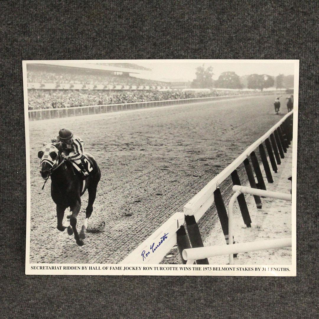 Autographed Photo: Secretariat, Jockey Ron Turkotte (1 of 7)