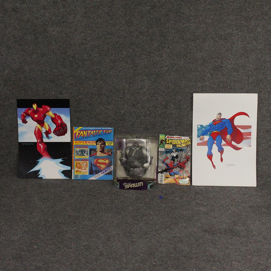 Super Hero & Villian Grouping incl 2 Chromolithographs (1 of 15)