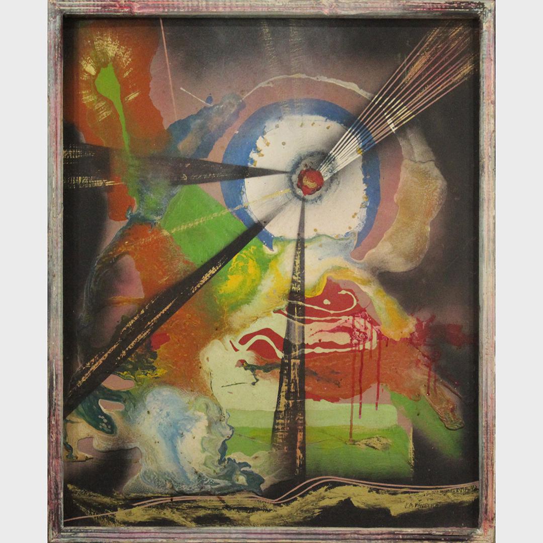 J M Pavelka, Mid-Century Modern Abstract Oil Painting (1 of 8)