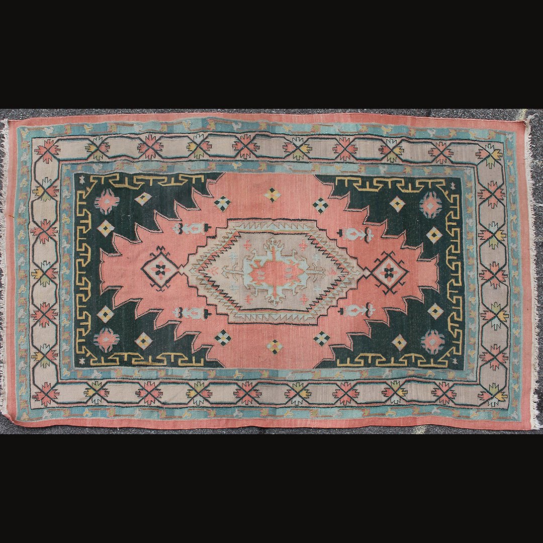 Vintage / Antique Hand Made Oriental Kilim / Carpet (1 of 7)