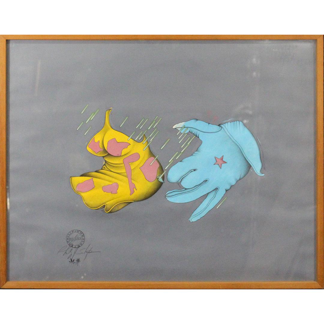 Philip John Slagter, American Surrealism Gouache Signed (1 of 6)