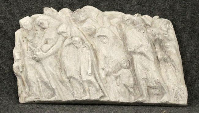 Nathan Rapaport [1911-1987] Cast Plaque Signed, 1948 (1 of 9)