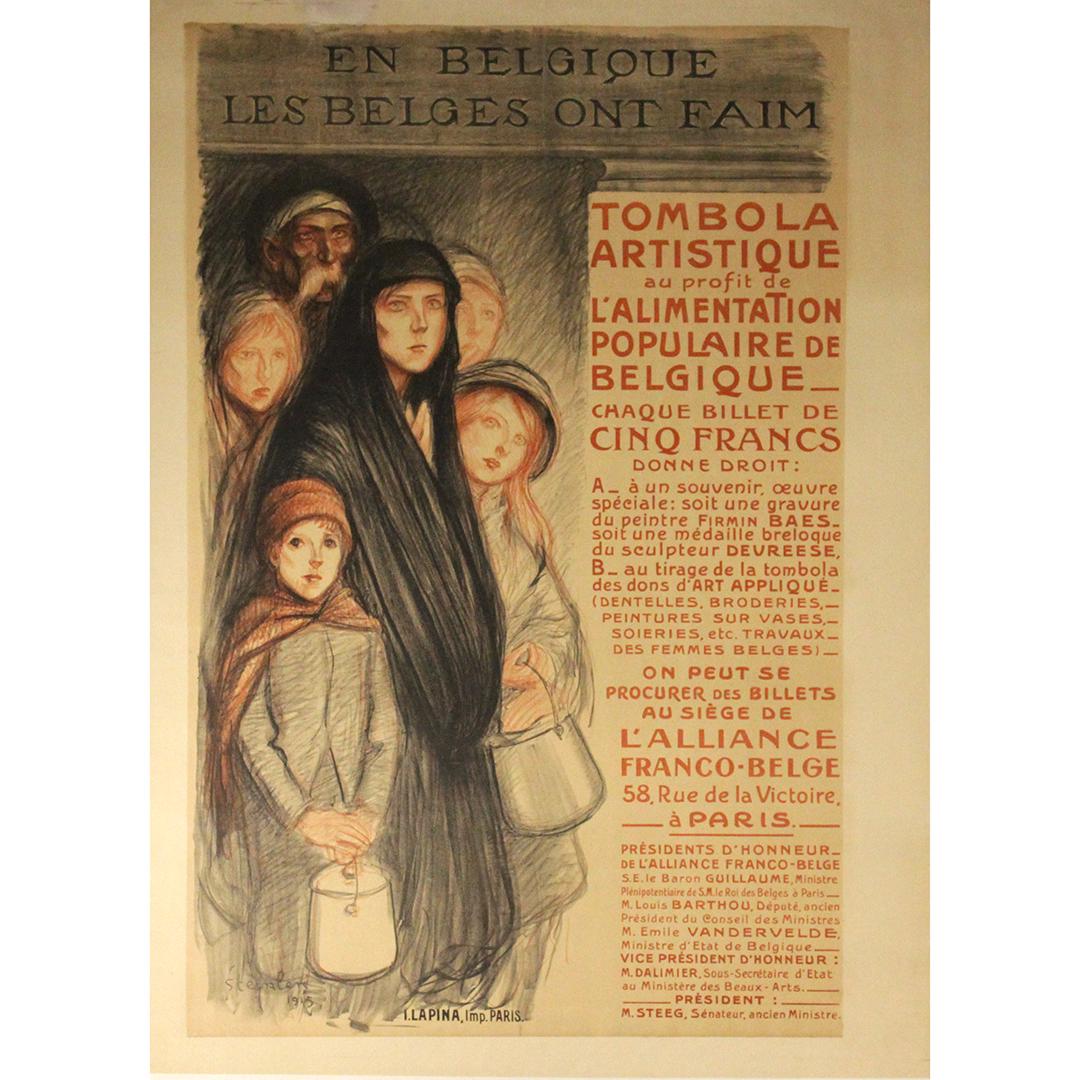 Theophile Alexandre Steinlen, Linen Backed Poster 1915 (1 of 10)