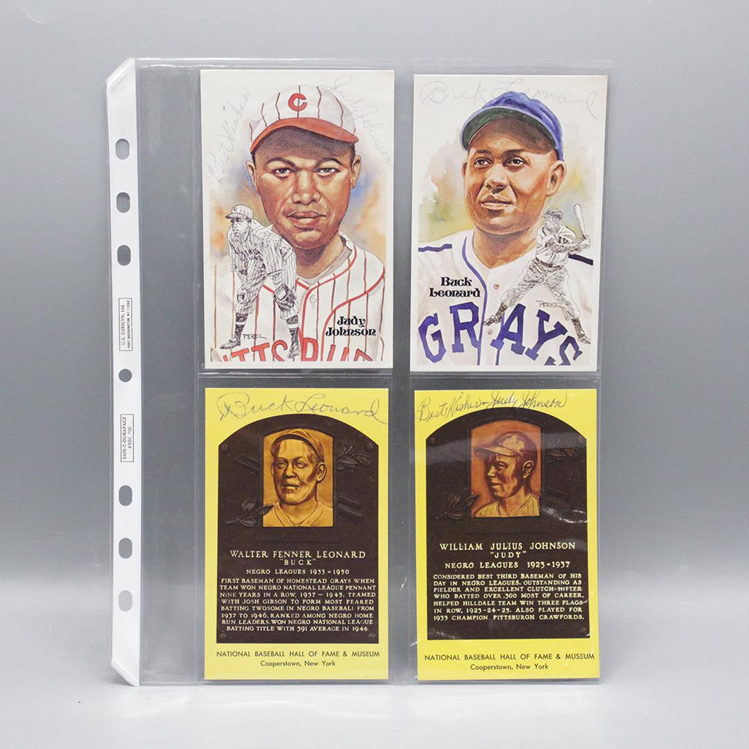 Buck Leonard Autographed Baseball Star Postcards (1 of 7)