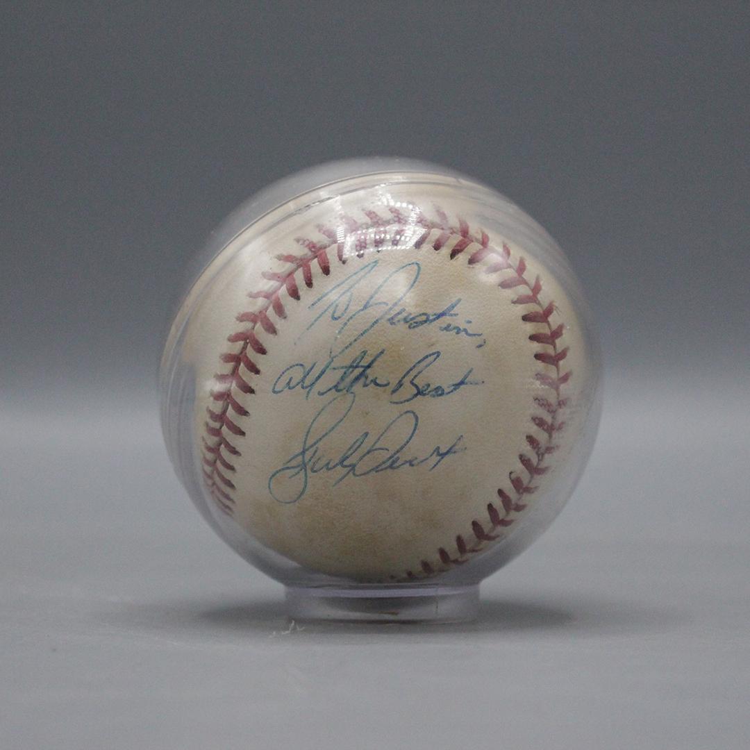 Bucky Dent Autographed Baseball in Protective Case (1 of 3)