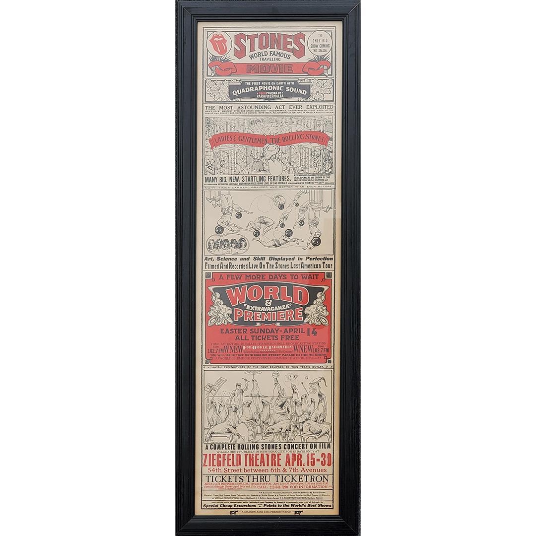THE ROLLING STONES Framed 1974 Movie Poster (1 of 7)