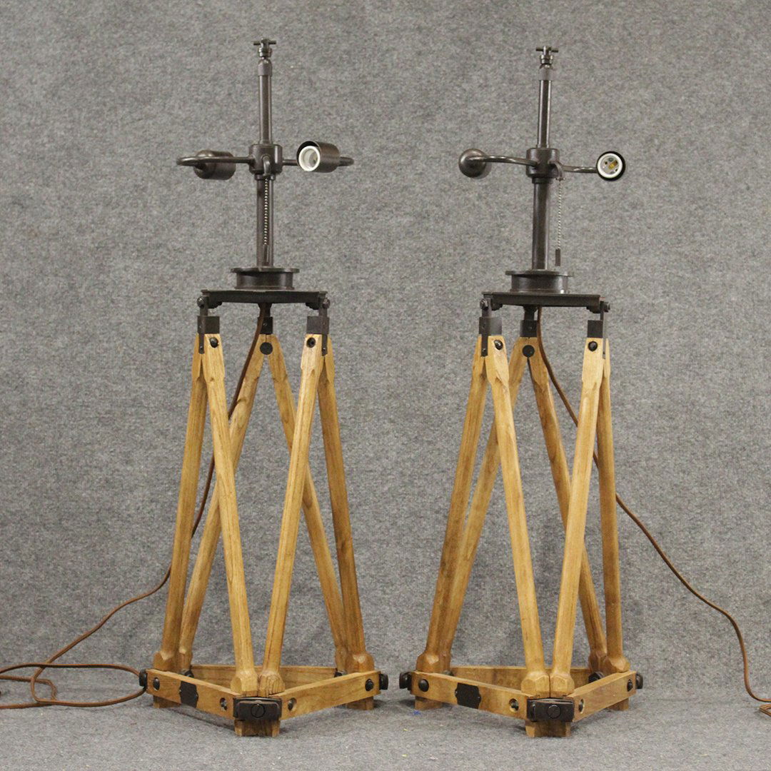 RL & CO Mills Lantern Tripod Lamps (1 of 6)