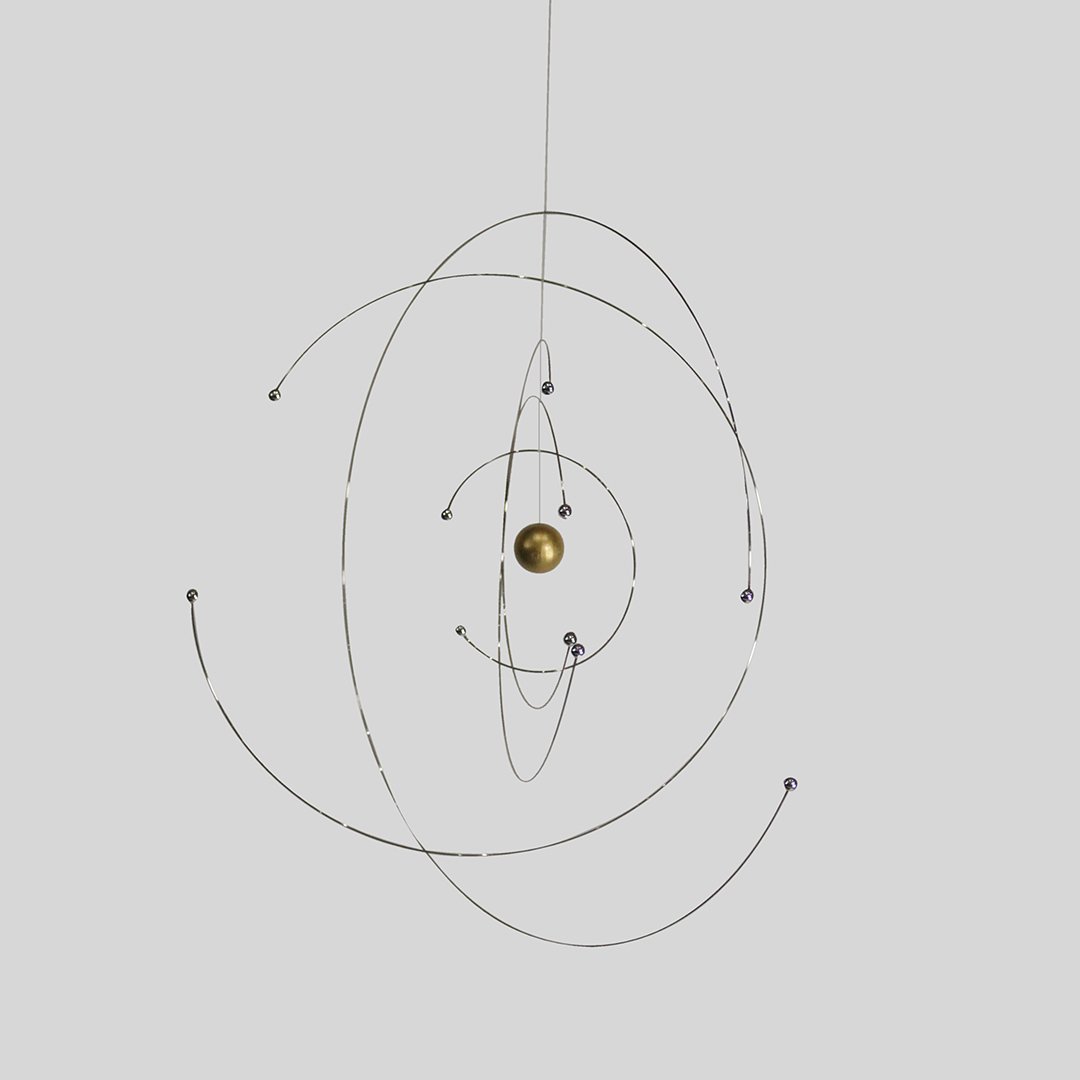 Christian Flensted, Danish Designer, Hanging Mobile: Christian Flensted, Danish Designer, Hanging Mobile, with original box. Size: 11 x 10 x 9 inches