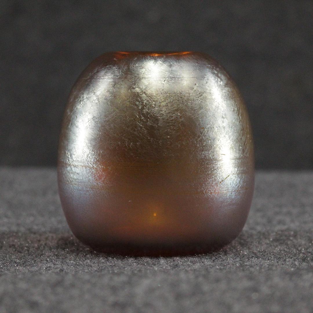 DURAND Signed Art Glass Vase Marigold Iridescent (1 of 6)