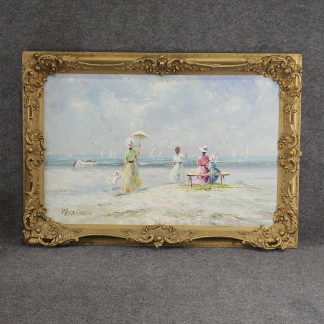 Marie Charlot, Listed French, Fashion Women Beach Oil/c (1 of 7)