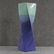 Mid-Century Art Pottery Twist Vase 3-Color Blues Glaze