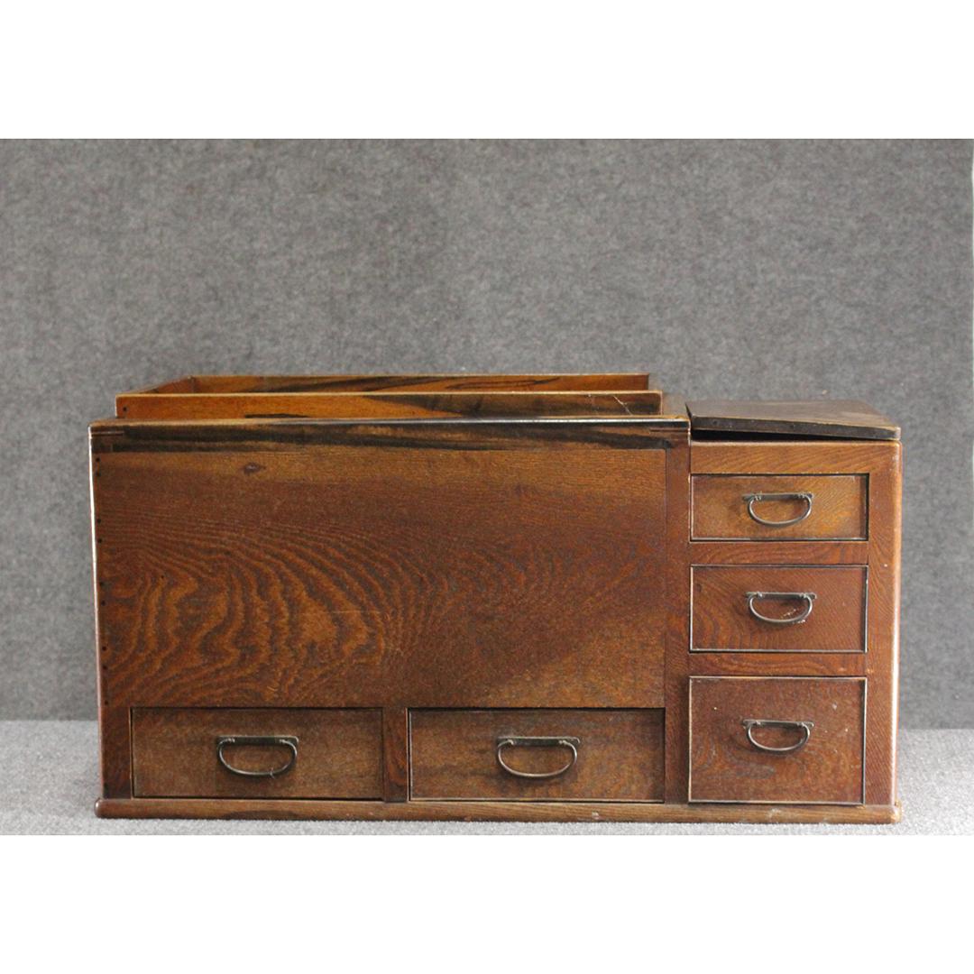 Antique Japanese Exotic Wood Warmer / Cabinet (1 of 9)