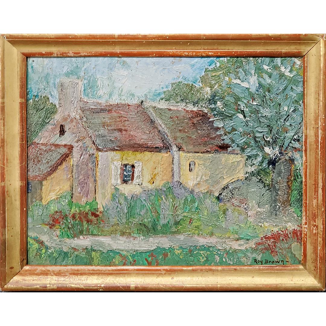 Roy Brown, Listed American Artist, Oil/b, Farmhouse (1 of 5)
