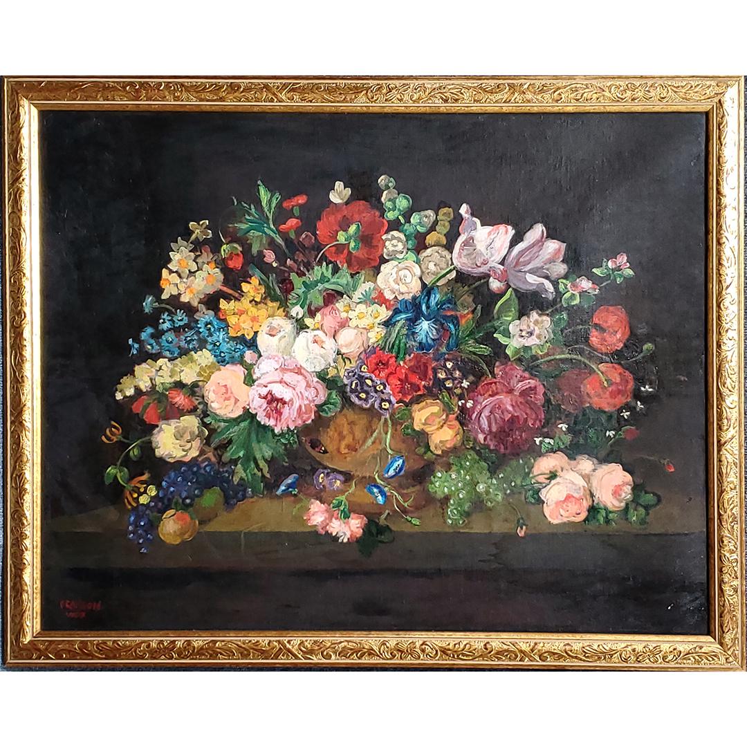 Francois Vaux, Flemish Style Still Life Oil/c  Painting (1 of 6)