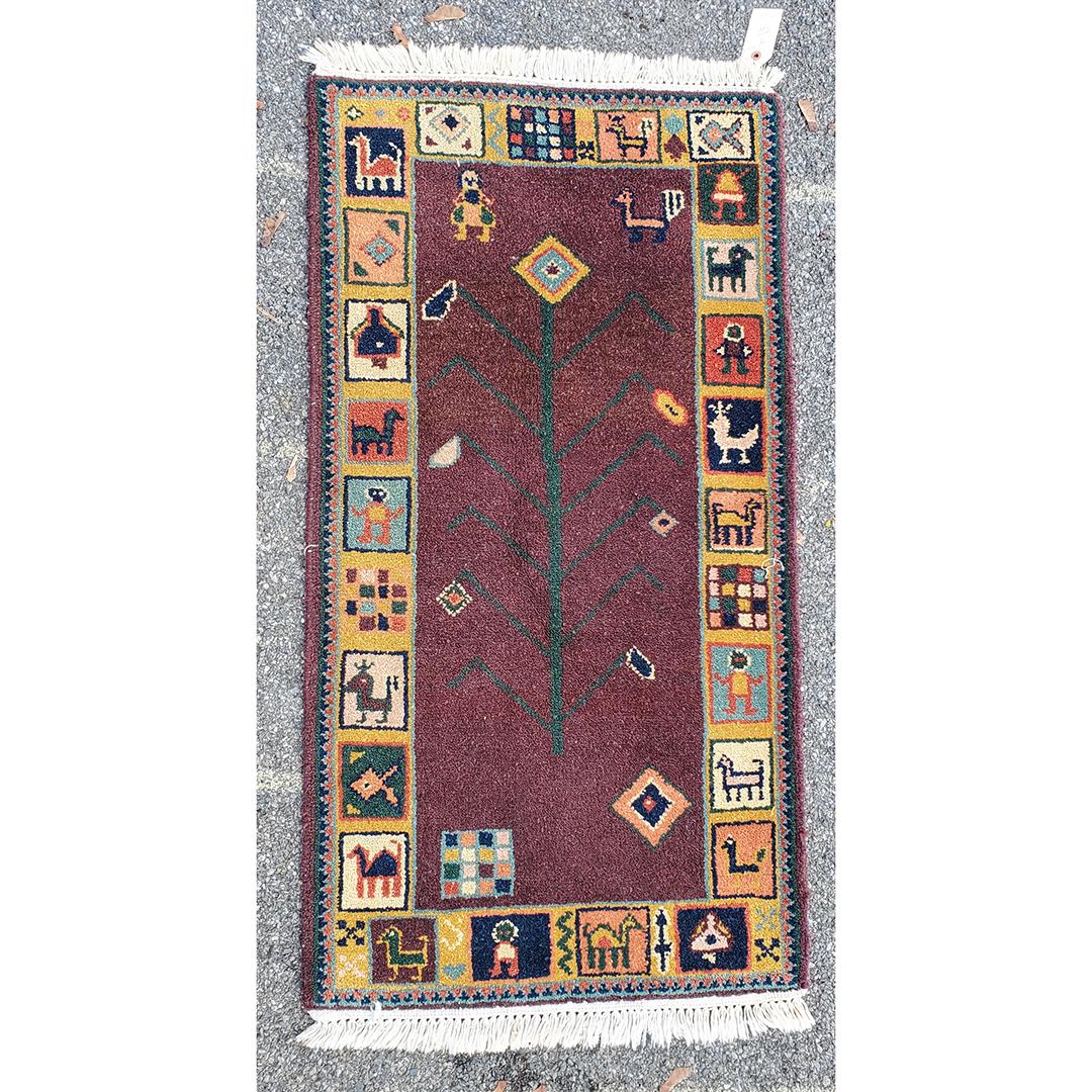 Hand Made Wool Tribal Pattern Scatter Rug (1 of 4)