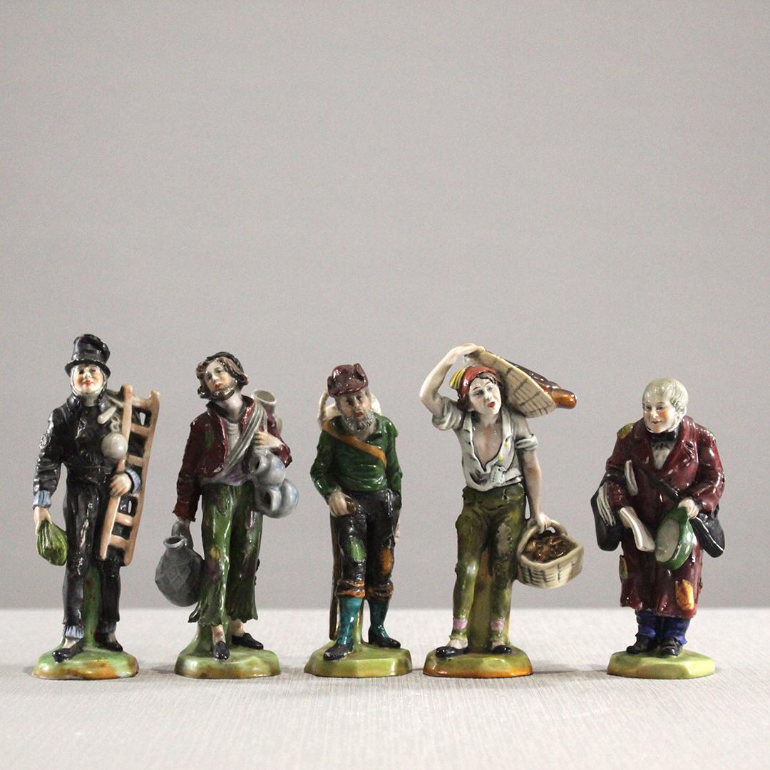 Five [5] Assorted Working Man Porcelain Figures Germany (1 of 10)