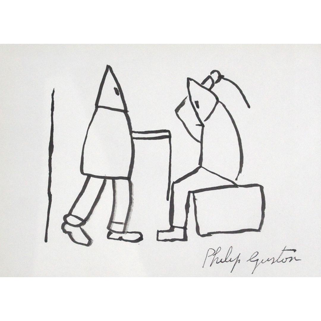 Philip Guston, Listed Woodstock Artist Conehead Figures (1 of 5)