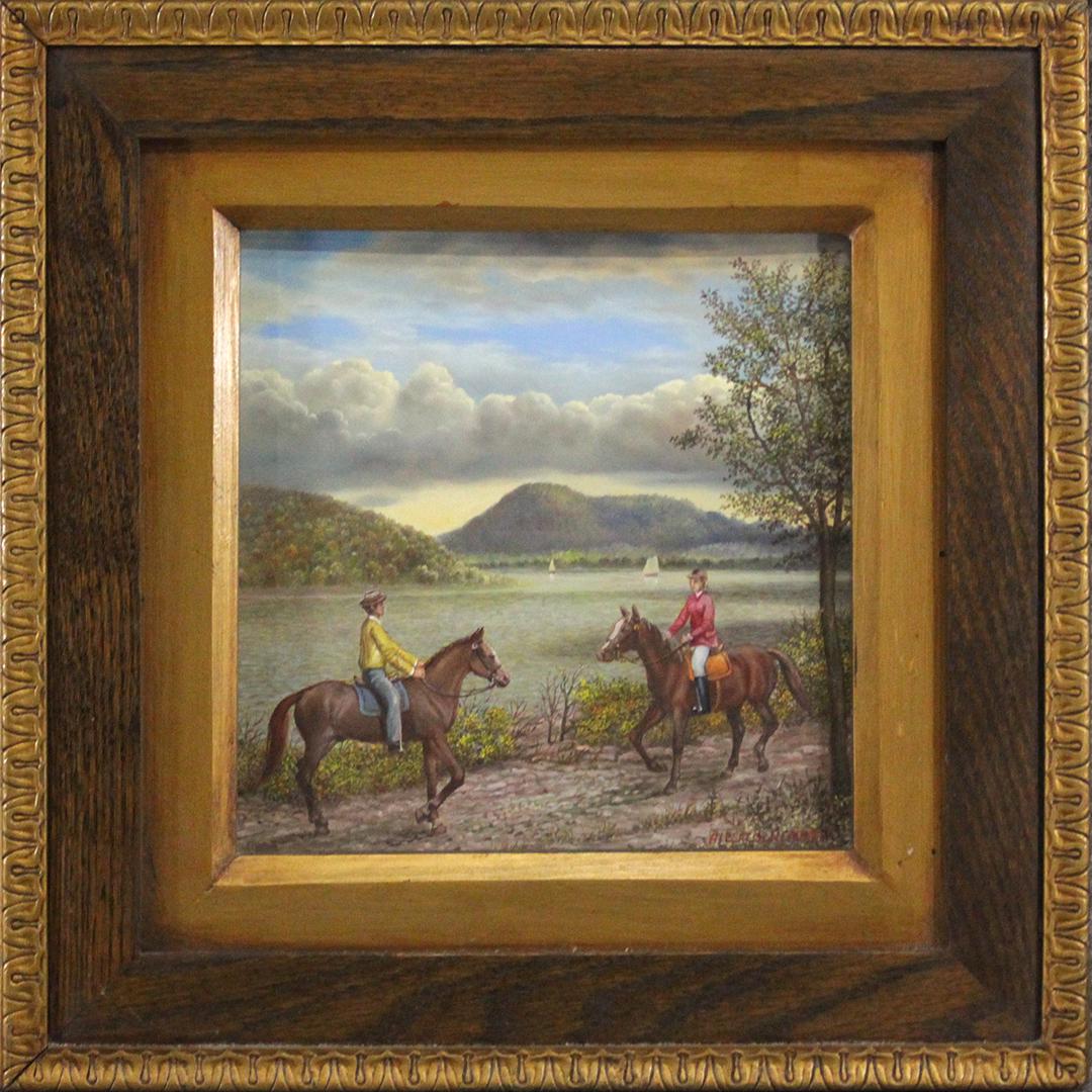 Albert Sz. Nemethy ,Horseback Riders Along Hudson River (1 of 8)
