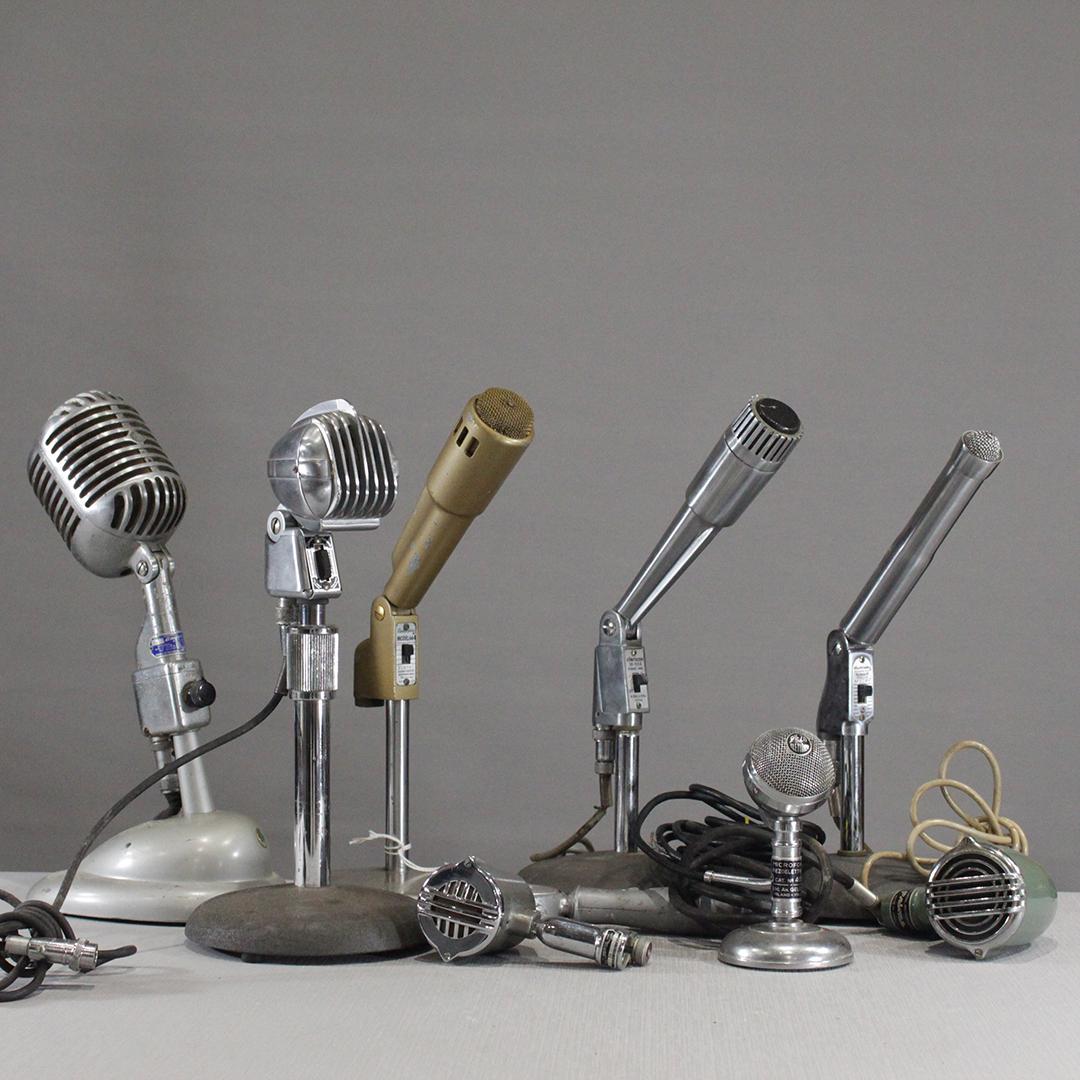 Nine [9] Assorted Collectible Vintage Microphones (1 of 19)