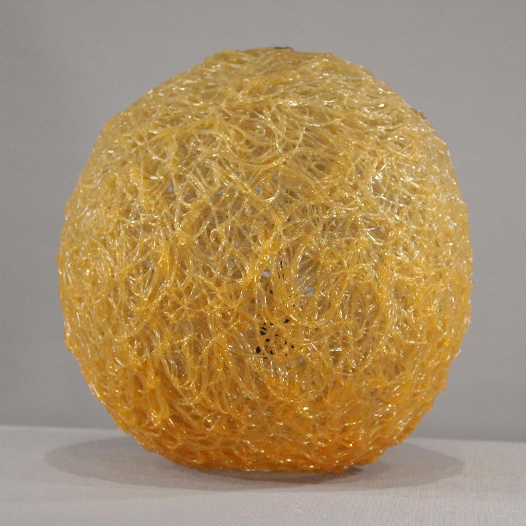 Mid-Century Modern Hanging Ball Spaghetti Lamp Fixture (1 of 8)