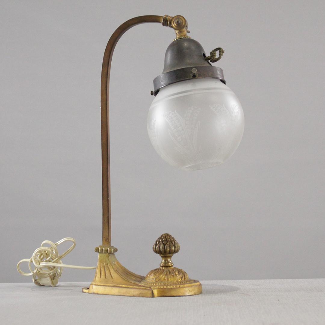 French Empire Bronze Desk Lamp / Piano Lamp (1 of 4)