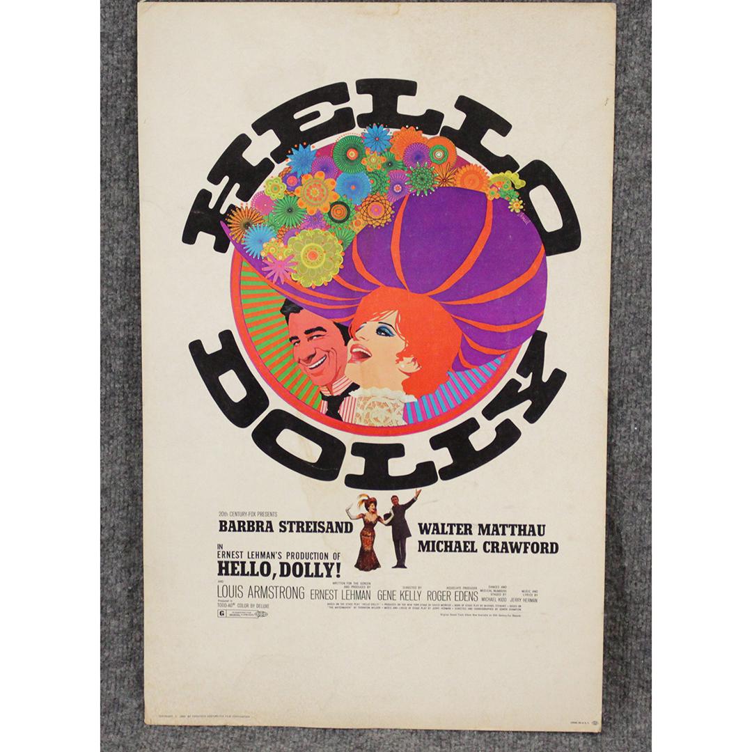 HELLO DOLLY Poster c. 1969 Twentieth Century Fox Film (1 of 6)