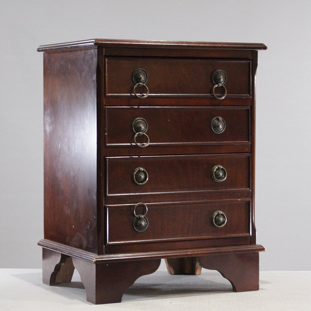 Mahogany 3 Drawer Small Lingerie Chest Bombay Company (1 of 10)