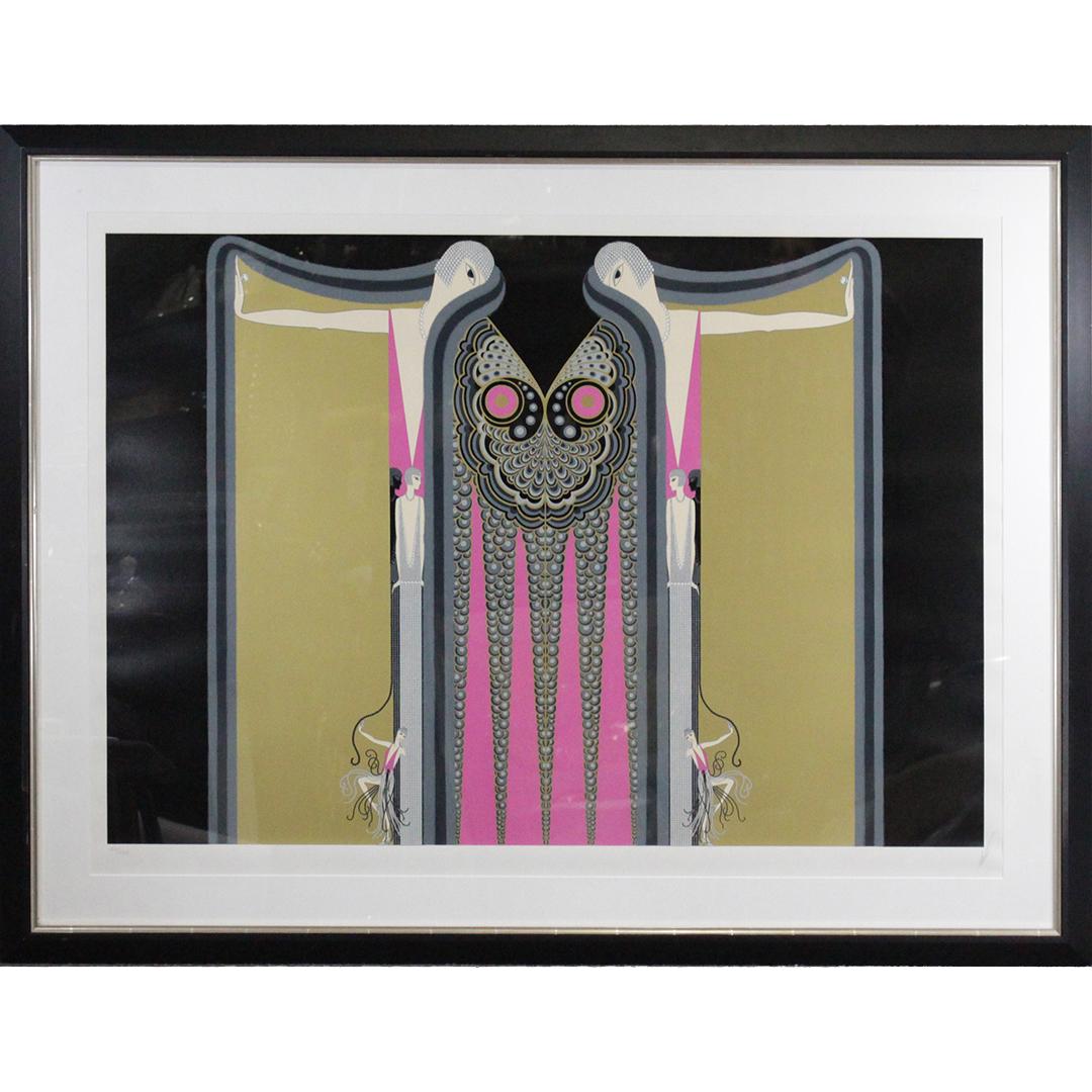 ERTE Serigraph #156 of 350 LARGE SIZE Framed: ERTE Serigraph #156 of 350 LARGE SIZE Framed. Signed and numbered. Original framing. Size: 34 x 48 , outside of frame: 47 x 61