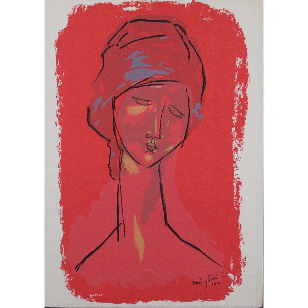 MODIGLIANI 1910, Lithograph Signed in Plate: MODIGLIANI 1910, Lithograph Signed in Plate. Size: 28 x 20 inches. ASKart: Amedeo Modigliani (1884 - 1920)Amedeo Modigliani was active/lived in Italy, France. Amedeo Modigliani is known for elongated