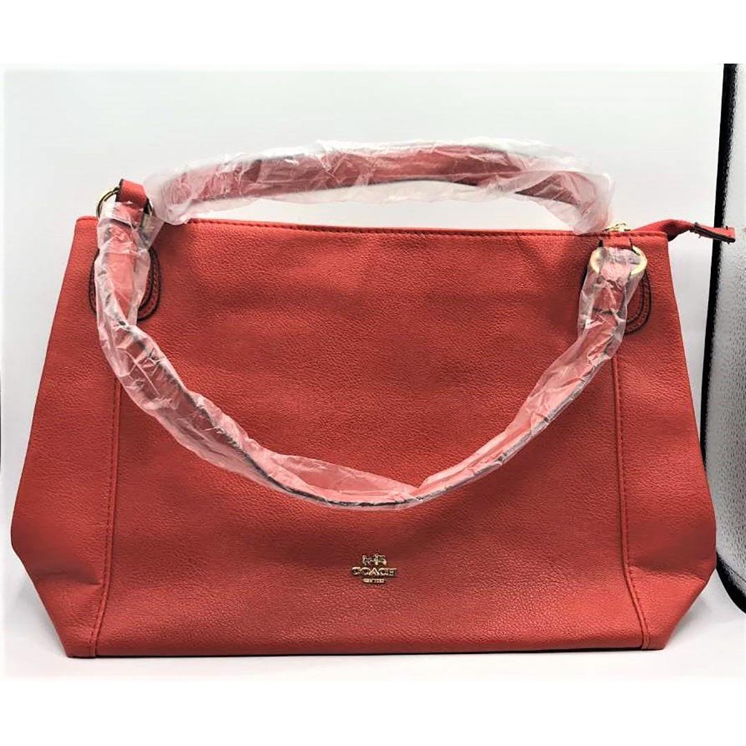 COACH Red Leather Hand Bag, Like-New. Clean (1 of 7)