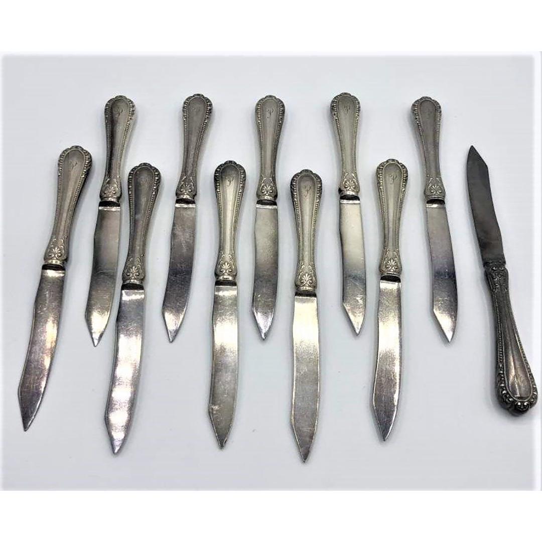 Eleven [11] GORHAM Sterling Handle Dinner Knives (1 of 8)