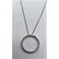 14 K White Gold and Diamonds "CIRCLE OF LIFE" Pendant - 4