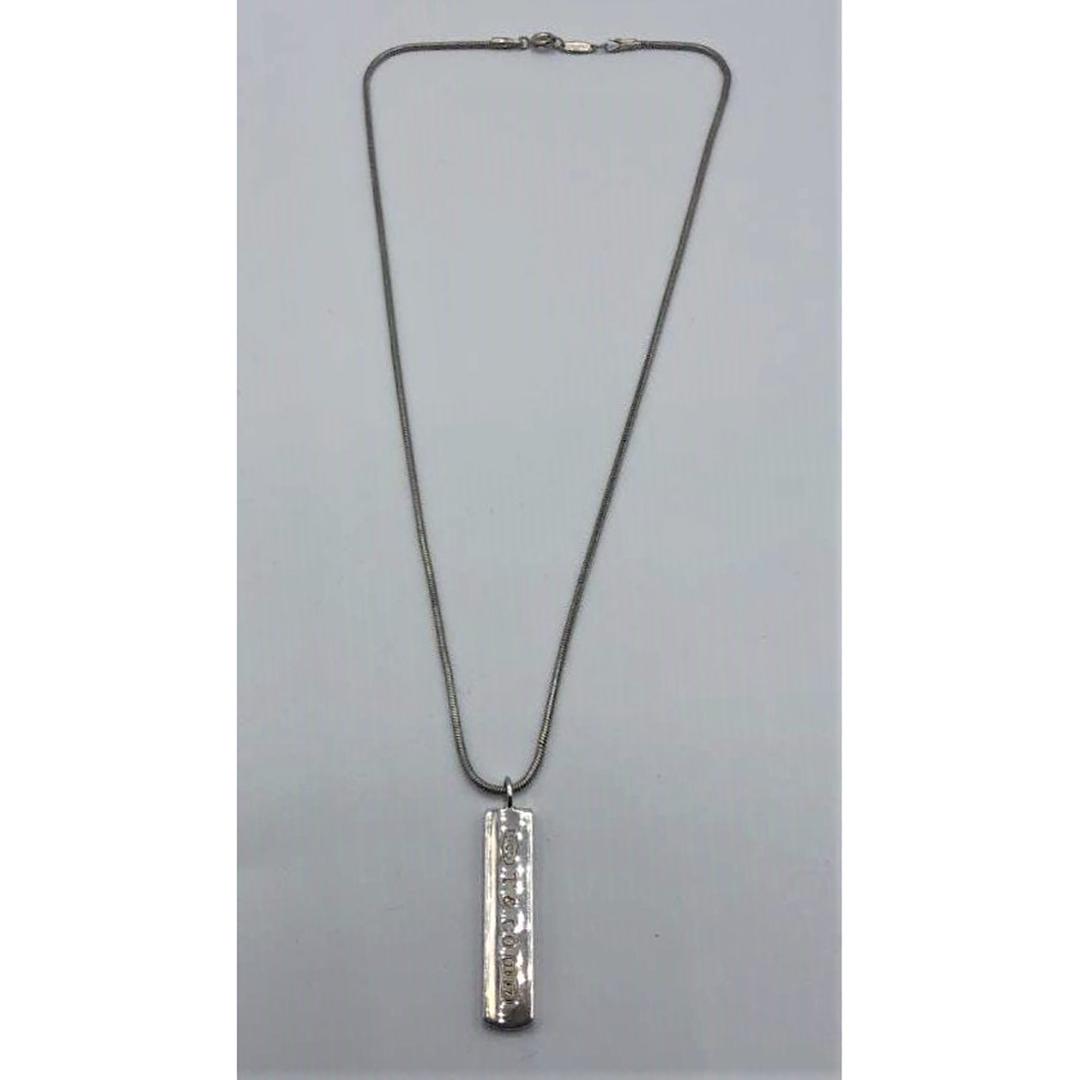 TIFFANY & CO .925 Sterling Bar Pendant Necklace (1 of 6)