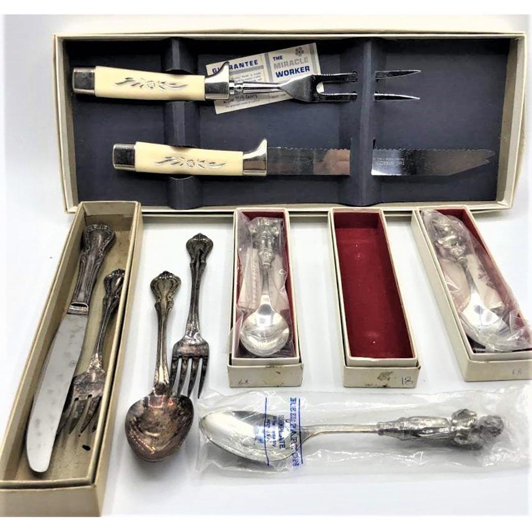 Assorted Silver Plate Collector Spoons, Cutlery Set (1 of 9)
