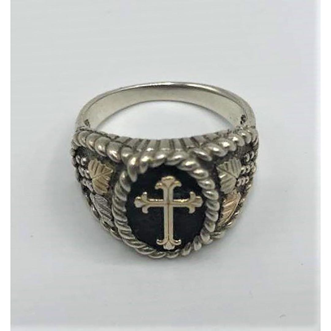 Four Assorted Sterling Silver Religious Cross Jewelry (1 of 7)