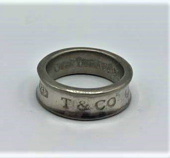 TIFFANY & CO .925 Sterling Silver Band Ring (1 of 5)