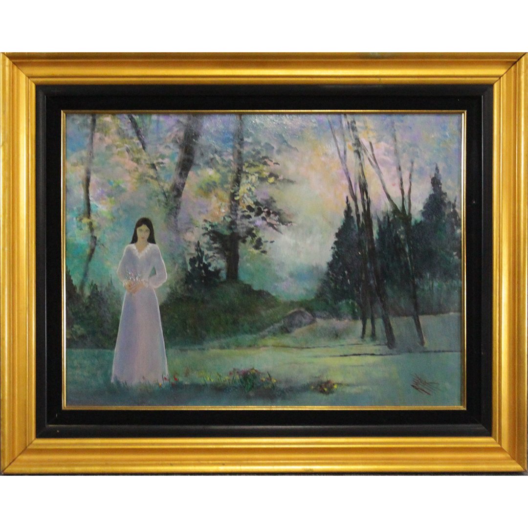 RUTH MCKEE 1929-2012, Pa Artist, Maiden in Forest O/b (1 of 8)