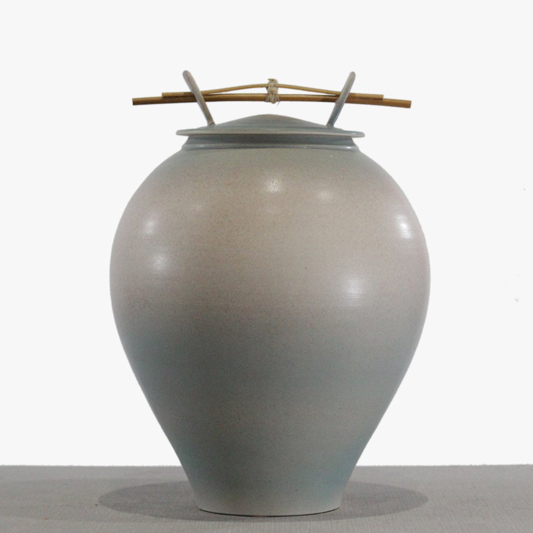 Modern Asian Design Covered Pot Studio Pottery (1 of 9)