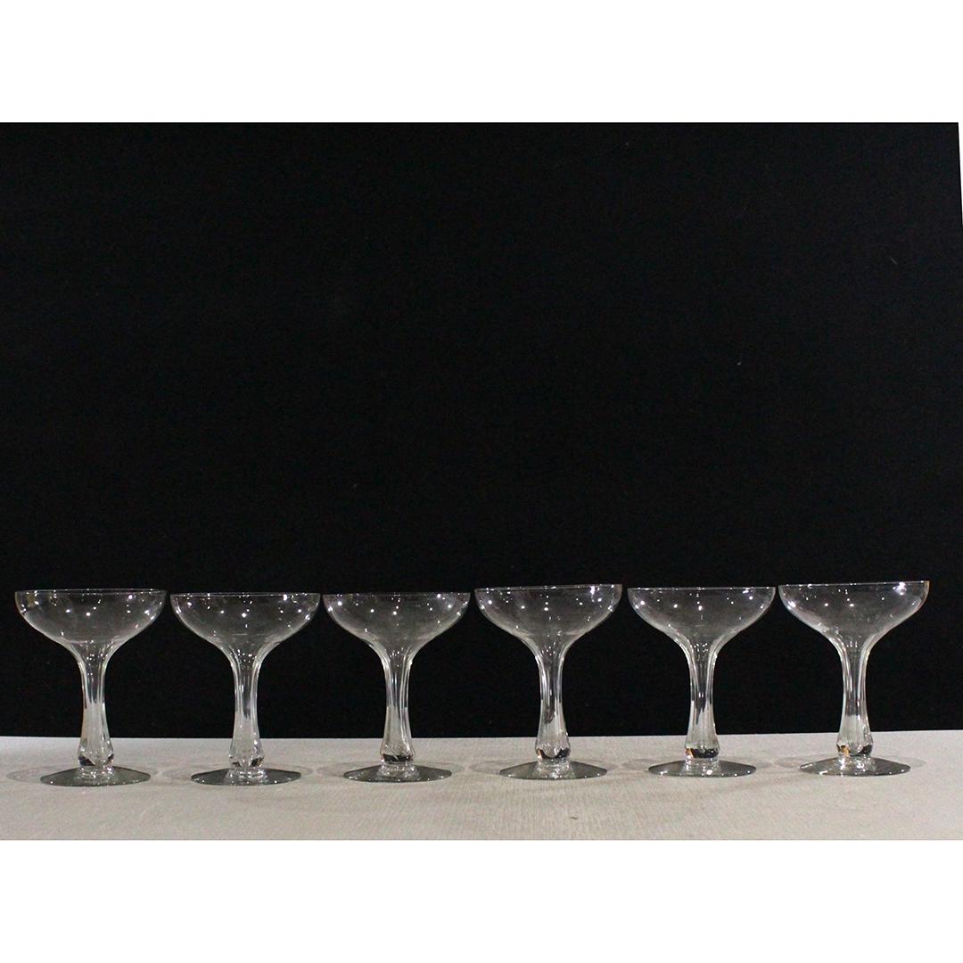 Set 6 Shrimp Cocktail Crystal Stemware (1 of 7)