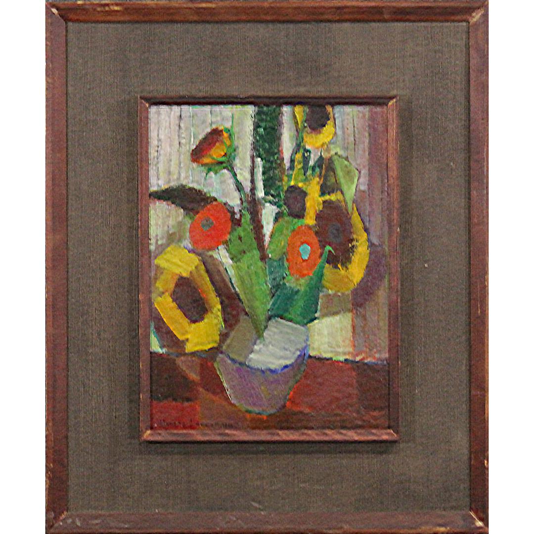BLANCHE LAZZELL 1942, O/b Modernism Abstract Still Life (1 of 6)