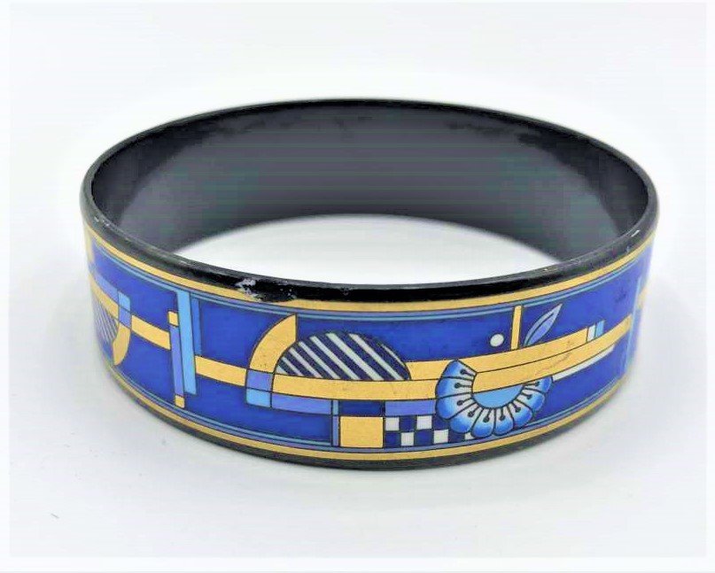 MICHAELA FREY TEAM Art Deco Design Enamel Bracelet (1 of 6)