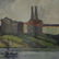 Middle Eastern Industrial Town with Figures Oil/b - 3