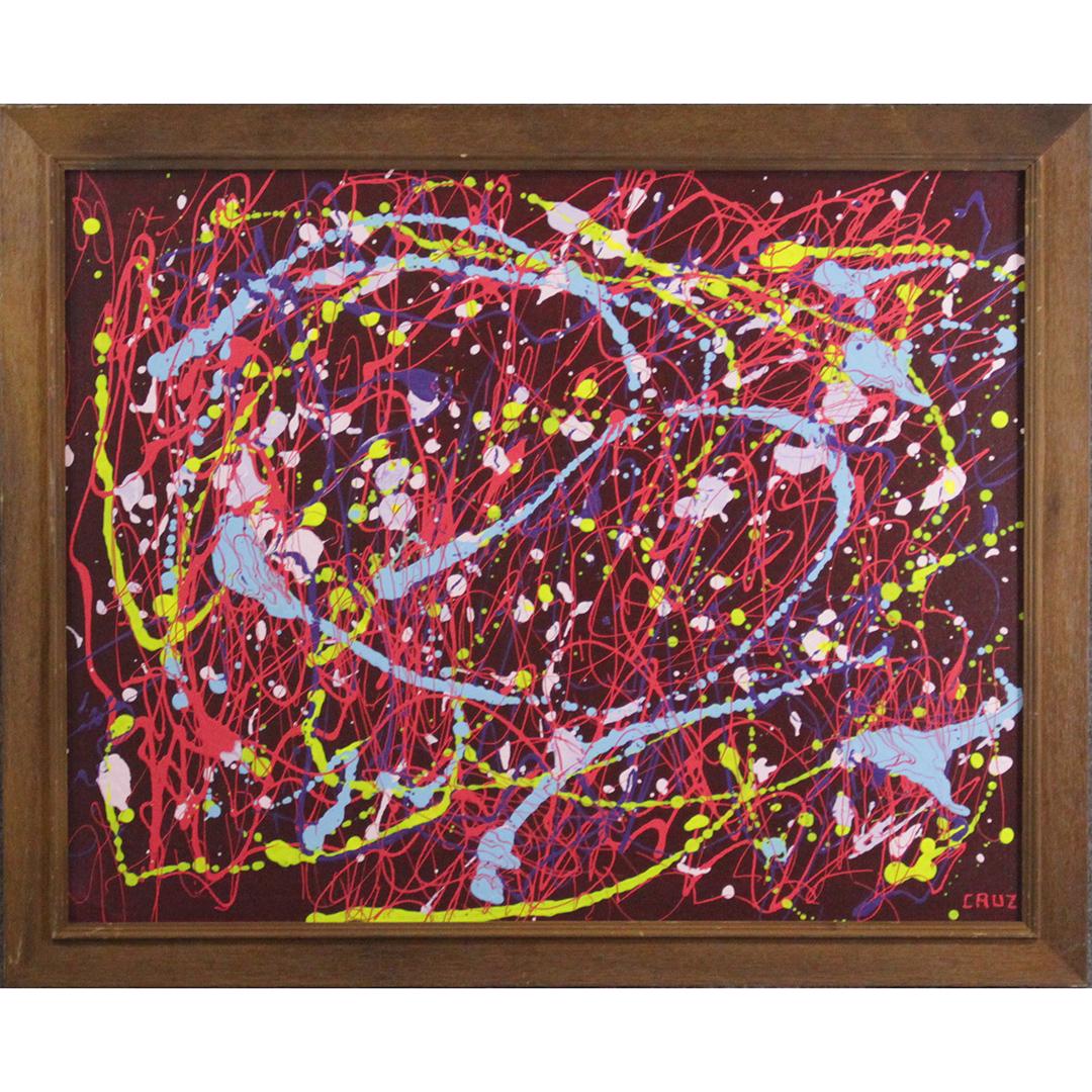 Cruz, Mid Century Modern Latin American Abstract Oil/c (1 of 6)