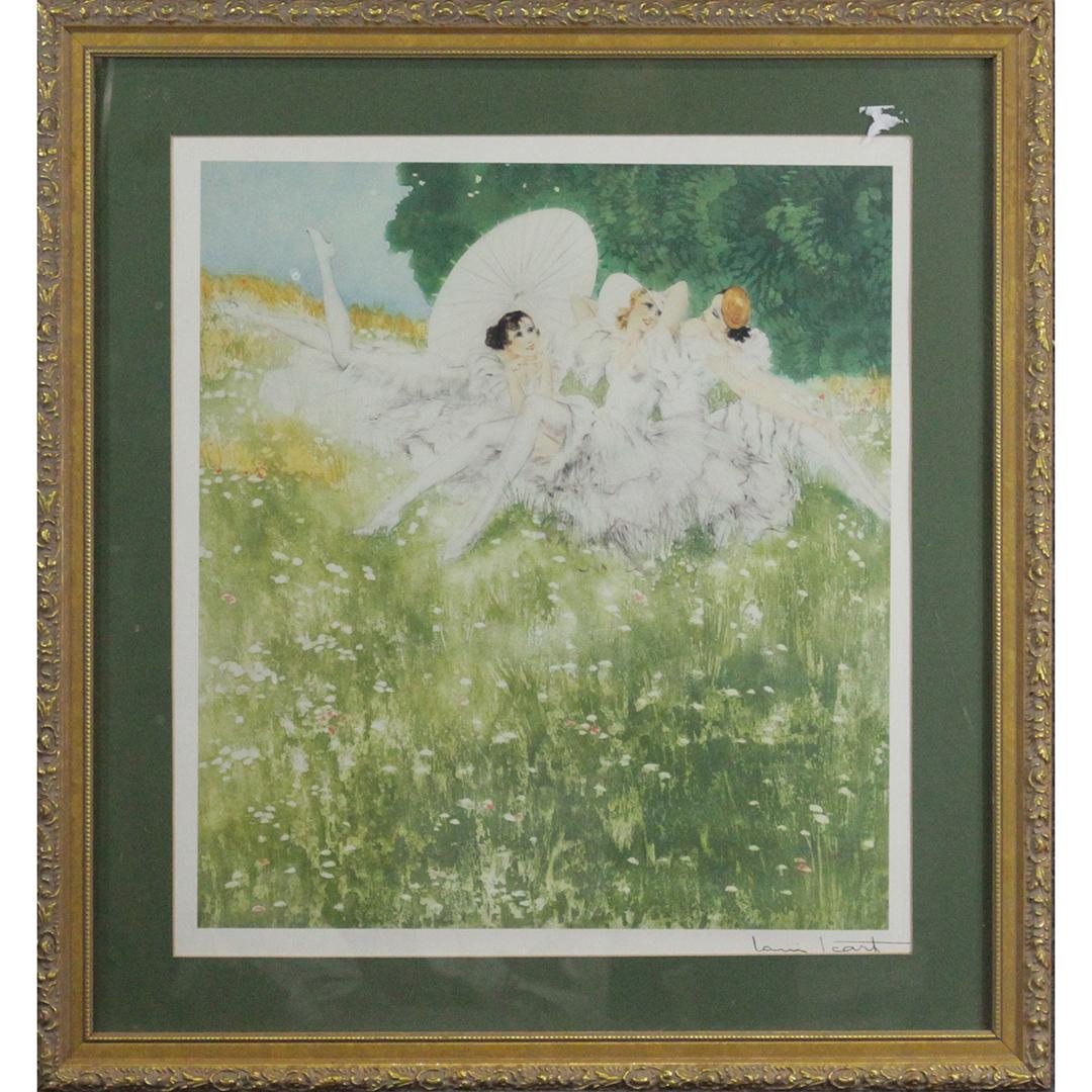 Louis Icart Decorative Print, Framed (1 of 6)