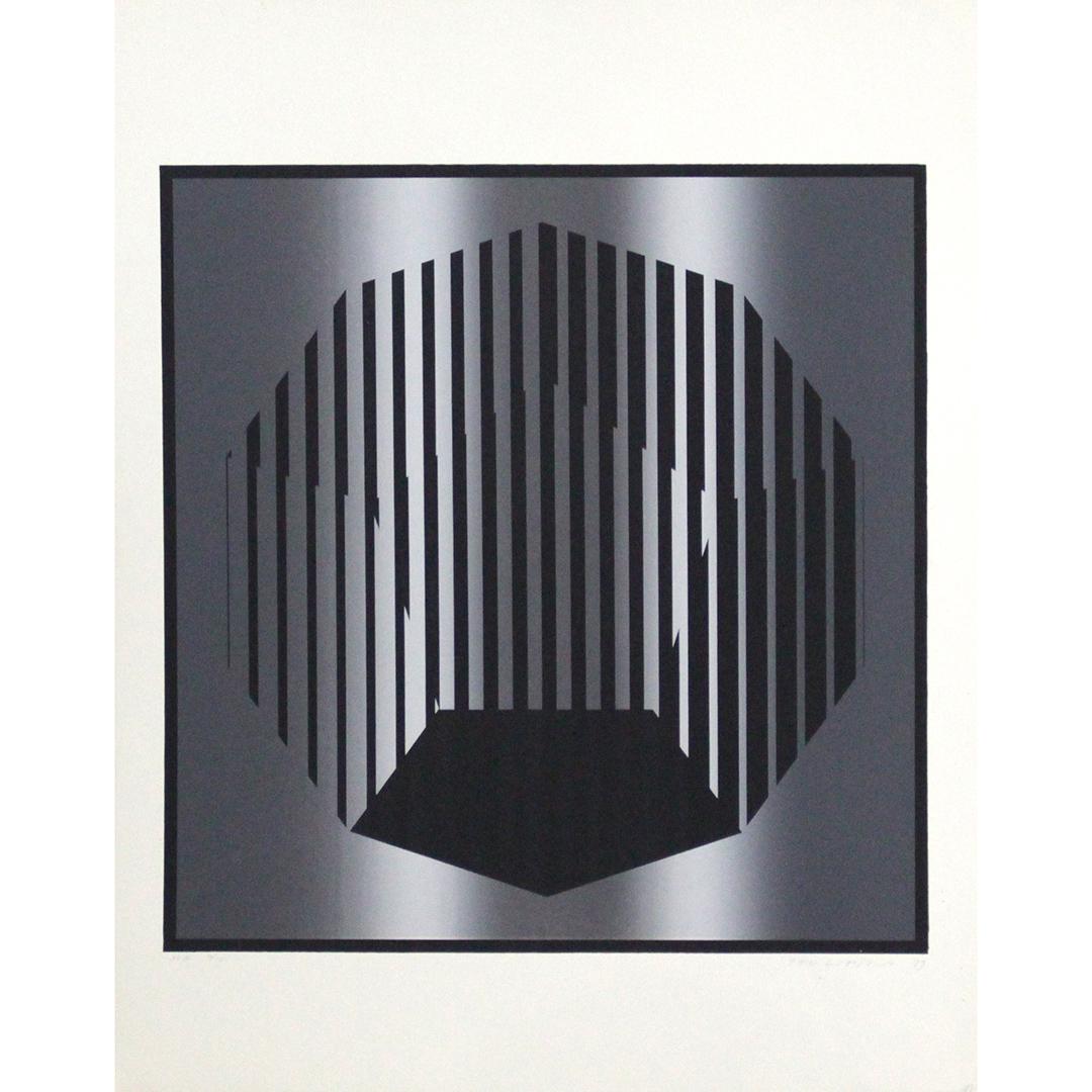 TAD LIPSKI 1977, Off Set Lithograph, Op Art (1 of 8)