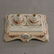 French Porcelain Double Inkwell Hand Painted Flowers - 3