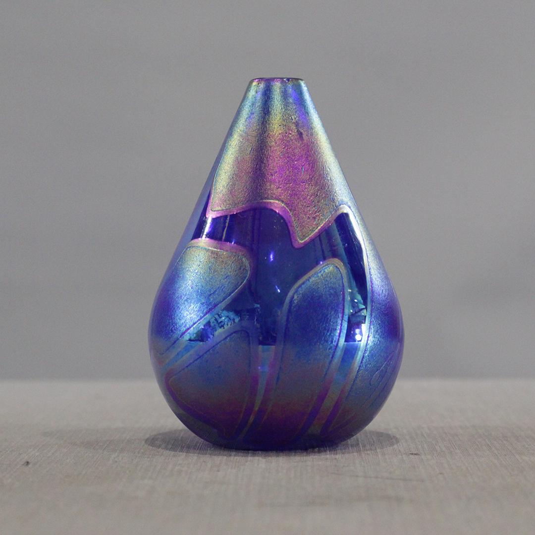 MSH ASH Studio Art Glass Paperweight Bud Vase, Signed (1 of 6)